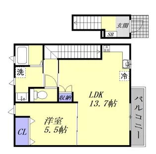 メゾン吉川【2階】の間取り