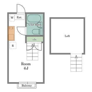 レジデンスオガサワラ【1階】の間取り