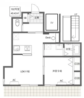グレイス【1階】の間取り