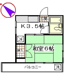 カーサ・クレール【2階】の間取り