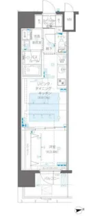 ズーム新宿御苑前【6階】の間取り