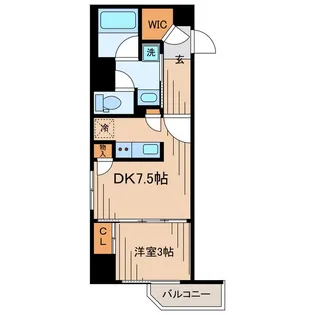 レヴァンテ浅草観音 壱【2階】の間取り
