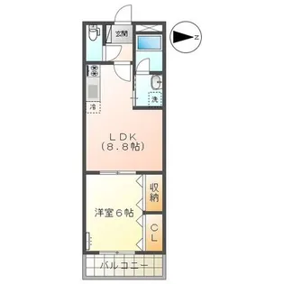 サンタプレイス【1階】の間取り