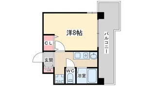 新梅田プライム【9階】の間取り