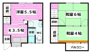 レント若草の間取り