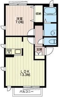 シャーメゾン広尾【1階】の間取り