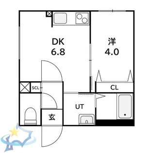 ラフィーネ発寒南III【2階】の間取り