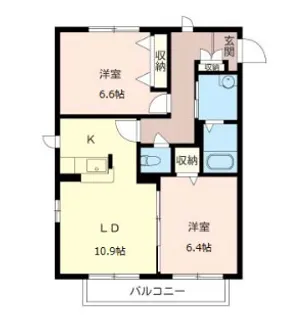 パティオ貝塚台VIII【1階】の間取り