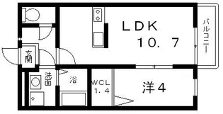 グレイス高見の里杉井【1階】の間取り
