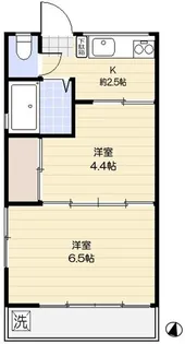 山手ハイツ【2階】の間取り