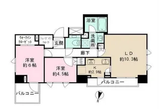 パークハウス本郷三丁目アーバンス【14階】の間取り