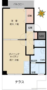 カルム播磨坂【3階】の間取り