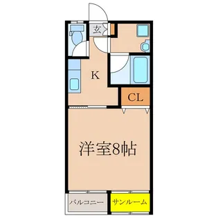 マリンアベニュー新川【2階】の間取り