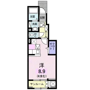 ルージュ・NII【1階】の間取り