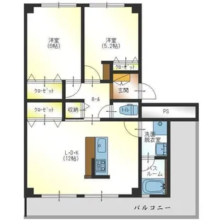 クサナギハイツ【1階】の間取り