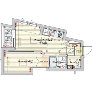 ビバリーホームズ赤塚公園【4階】の間取り