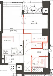 DeLLCS永田町【3階】の間取り
