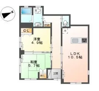 HANA二子玉川【1階】の間取り