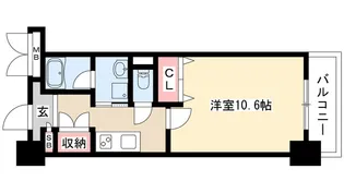 レジデンス上前津スクエア(旧プライムアーバン上前津)【4階】の間取り