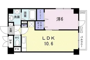 メゾン イースト ゼロ【7階】の間取り