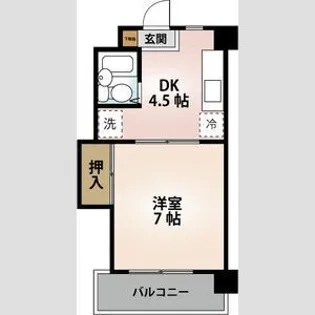 エステイト多賀【2階】の間取り