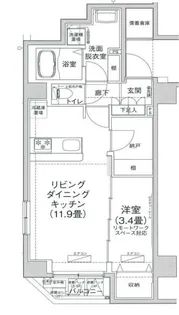 アイルプレミアム押上ノルド【3階】の間取り