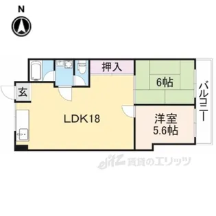 生駒レックスマンション【3階】の間取り