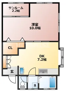ヒガシビル【2階】の間取り