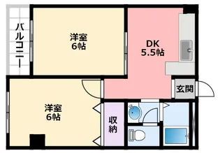 春風マンション【5階】の間取り