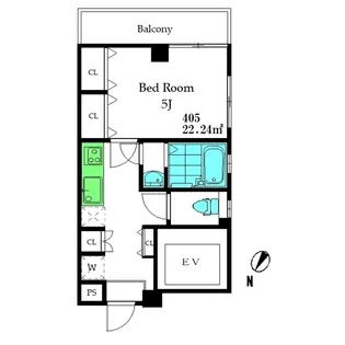 ロンシャン久が原【4階】の間取り