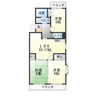 ひまわり館【4階】の間取り