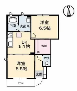 グランマスト平田 A棟【1階】の間取り