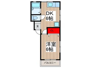 コーポ橋田【2階】の間取り