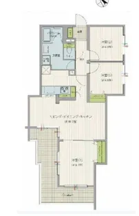 ステラガーデン武蔵小金井【1階】の間取り