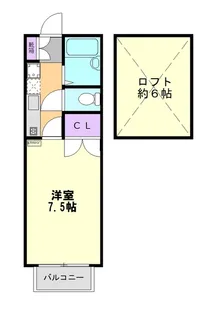 ラインラルト越谷【2階】の間取り