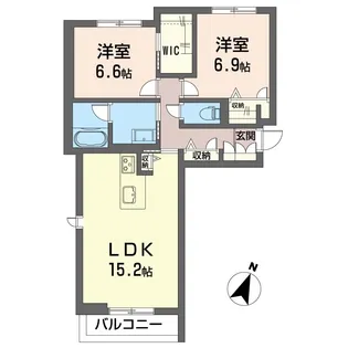 シャーメゾンRiche【2階】の間取り