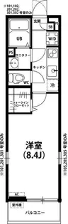 リブリ・ニューフィールド【1階】の間取り