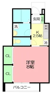 カーサ・フェリーチェ【1階】の間取り