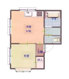 ラポールながとVII【1階】の間取り