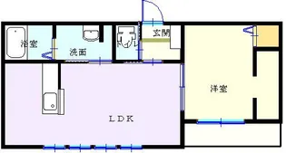 ベニールシャルマン【2階】の間取り