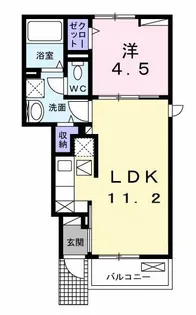 リナセント II【1階】の間取り
