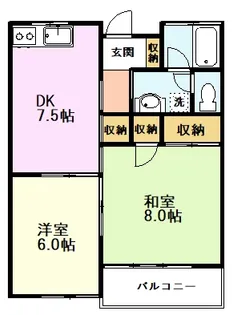 グレイスメゾンA【2階】の間取り