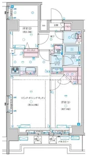 GENOVIA新子安【8階】の間取り