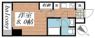 メゾン・ド・ヴィレ日本橋浜町【6階】の間取り