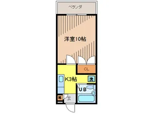 オアシスとみはら【4階】の間取り