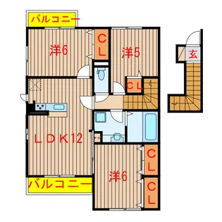 PetitReposer A・B【2階】の間取り