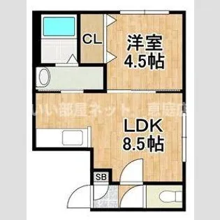 アンダーズ恵庭駅前【4階】の間取り
