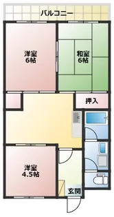 グランパルク【1階】の間取り