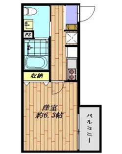 リヴテラス稲田堤【2階】の間取り