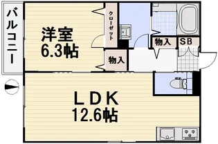 プティモンターニュ【1階】の間取り